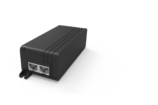 Phihong POE30U-ATA, a 30W Power over Ethernet (PoE) injector, compliant with IEEE 802.3at, providing reliable power for network devices.