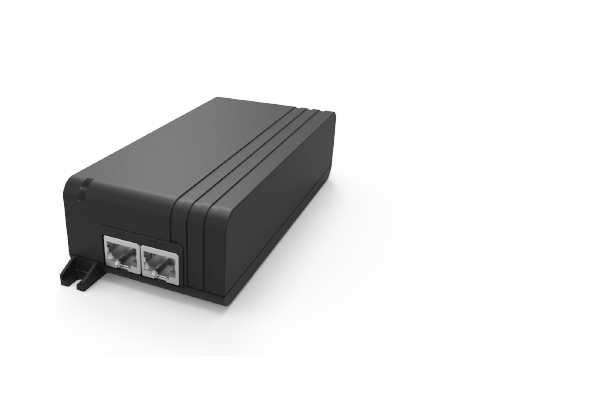 Phihong POE60U-BTA, a 60W Power over Ethernet (PoE) injector compliant with IEEE 802.3at, designed for efficient and reliable power delivery to network devices.