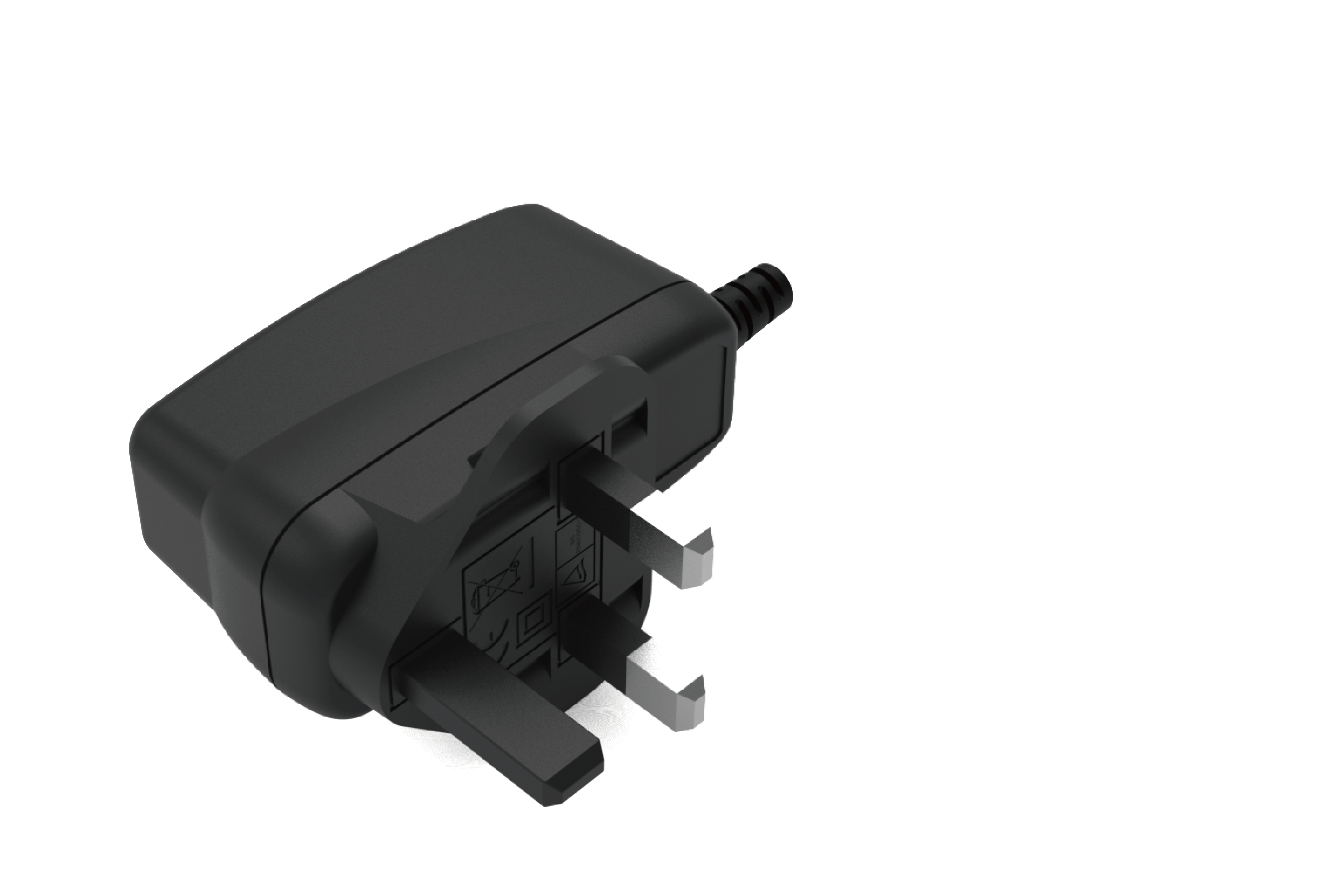 Phihong PSA05K-050L6(M)-R, a 5W AC-DC power adapter with 5V output, compact design, and Level VI energy efficiency compliance.